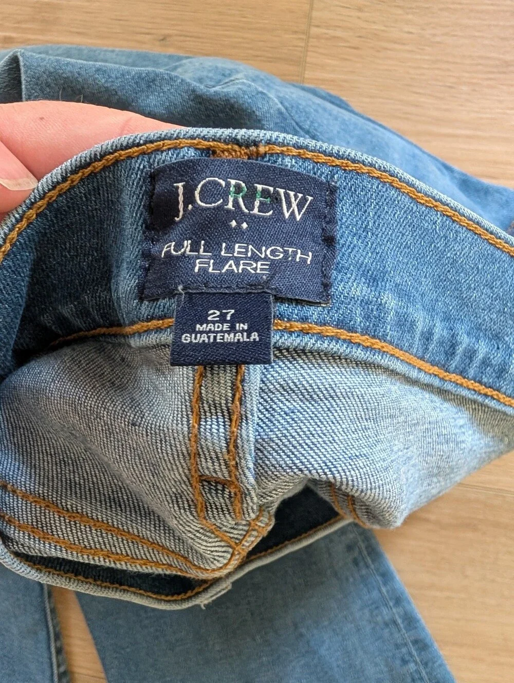 J.Crew Full Length Button-Fly Flare Jeans - Picture 3 of 8